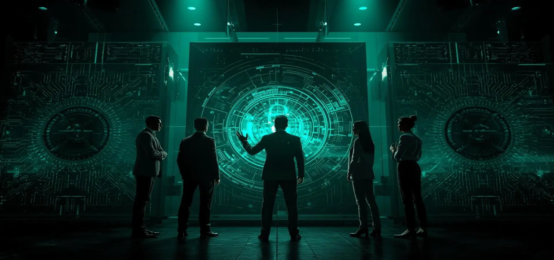 Digital lock symbolizing cybersecurity