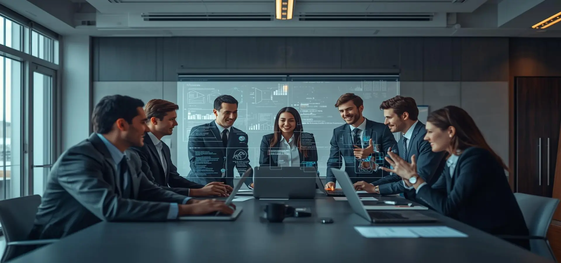 Team of IT professionals in a meeting